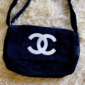 Chanel CC Precision makeup novelty logo bag handbag black unisex